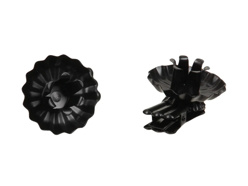pb. 10 treecandle holders/clip black 40 mm