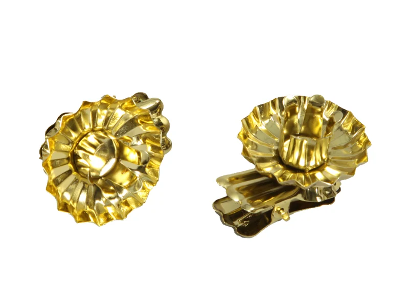 pb. 10 treecandle holders/clip gold 40 mm