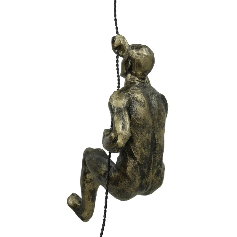 Ornament Figure Polyresin Gold 16x9x19.5cm