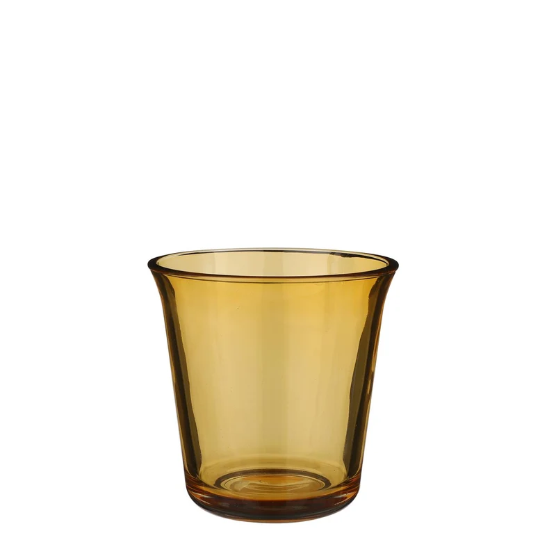 Troj pot glas oker - h13xd13cm