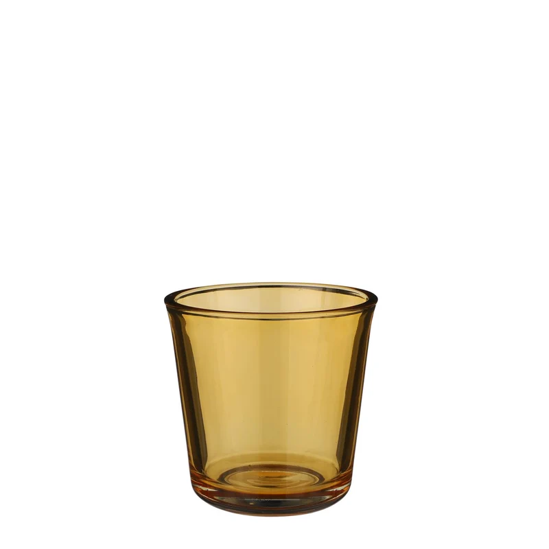 Troj pot glas oker - h10xd11cm