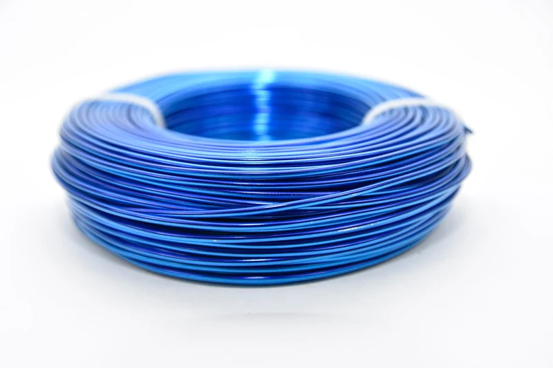 Aluminiumdraad blauw 2mm 60mtr 500gr