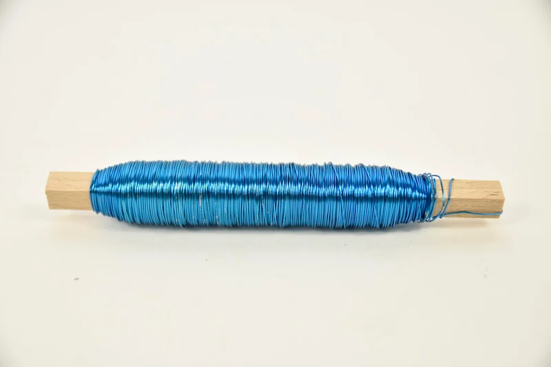 Klosje draad d en d gekleurd blauw