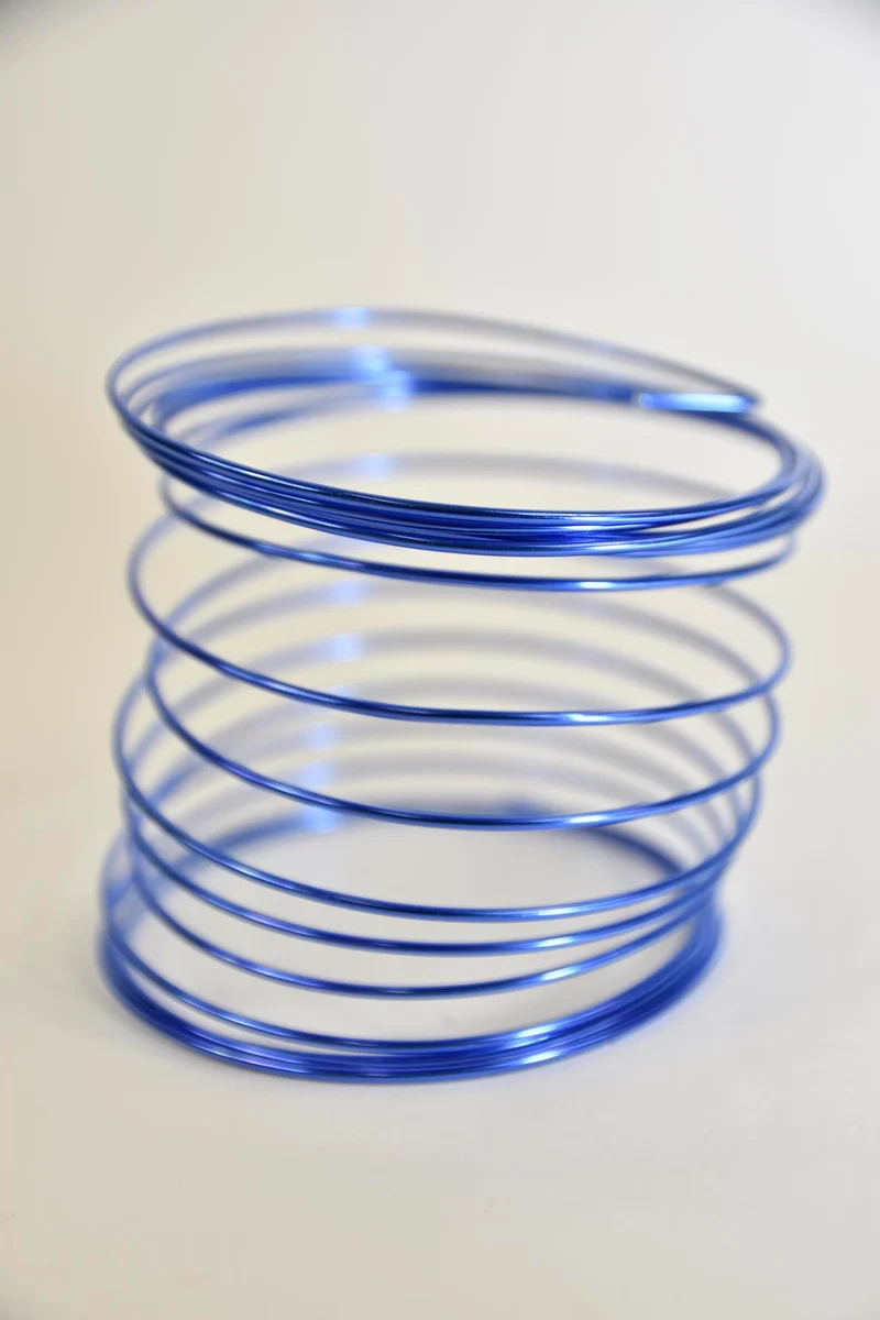 Aluminiumdraad 5mtr blauw