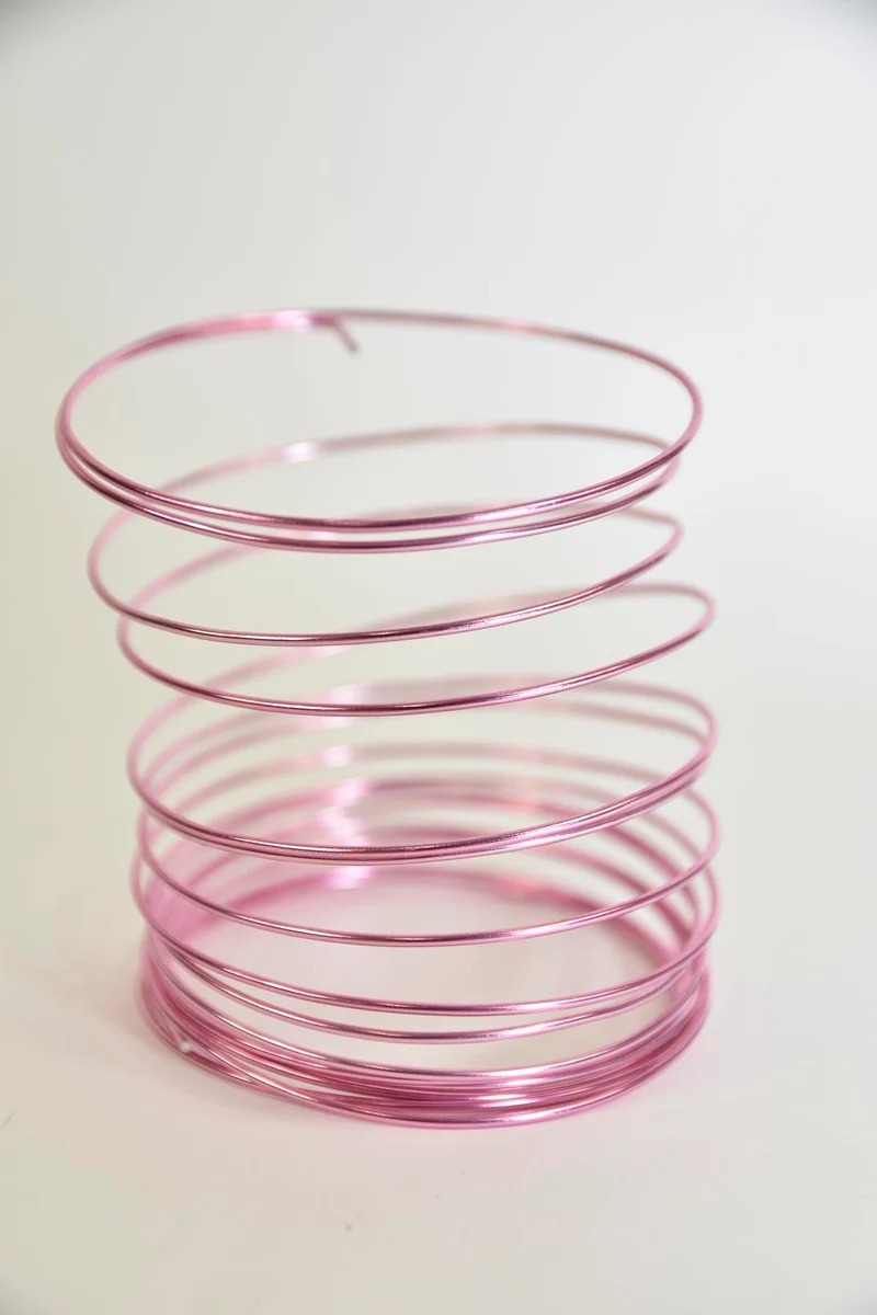 Aluminiumdraad 5mtr roze