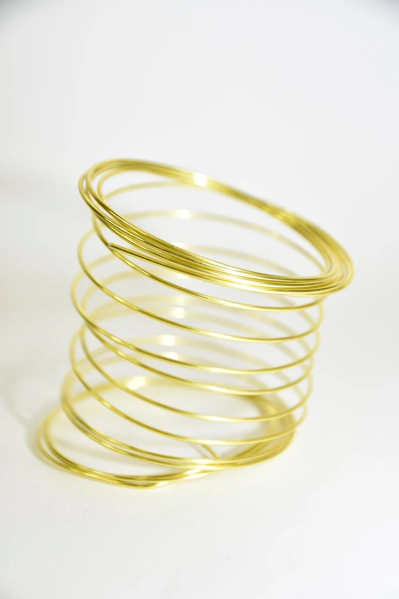 Aluminiumdraad 5mtr goud