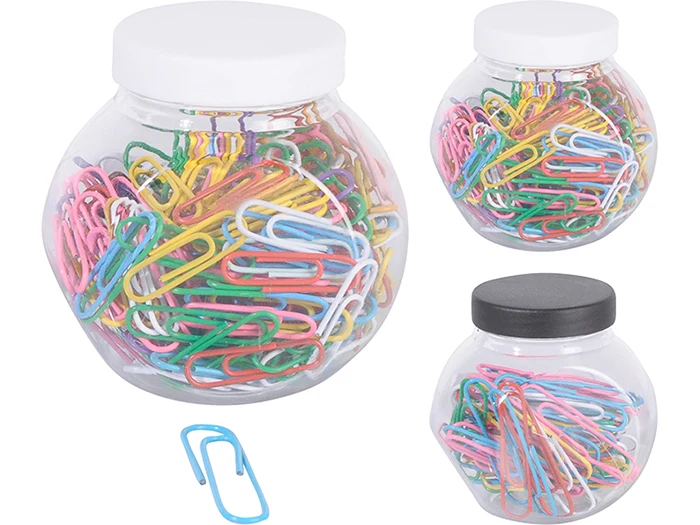 PAPERCLIPS IN POT 200 STUKS