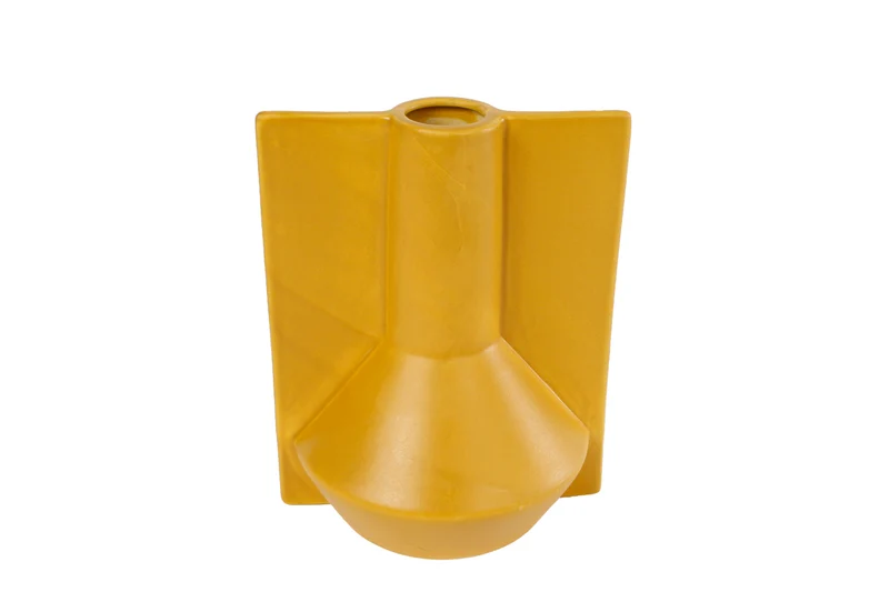 Vaas "Maaike" S oker aardew 12x10,5x14,5cm