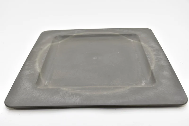 Plat bord vierkant Grijs 40x40x2cm
