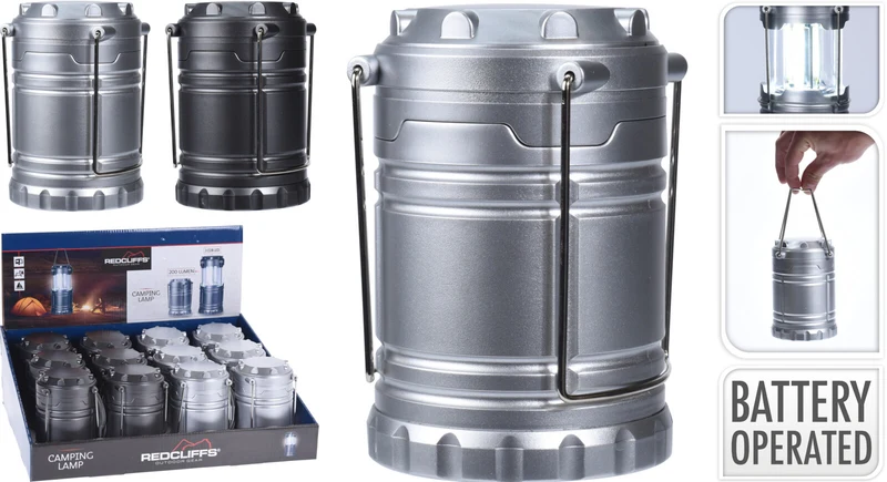 CAMPINGLAMP ABS 2 ASSORTIE D9 H12,5CM