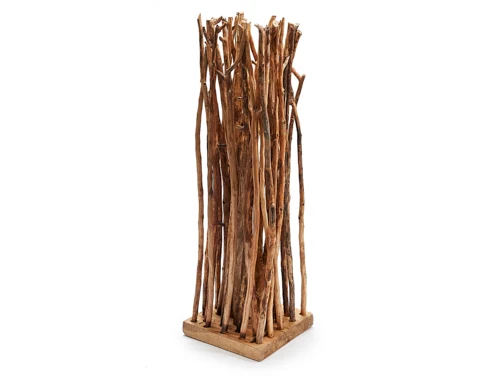 Peeled branch pillar 30x30x100cm natural