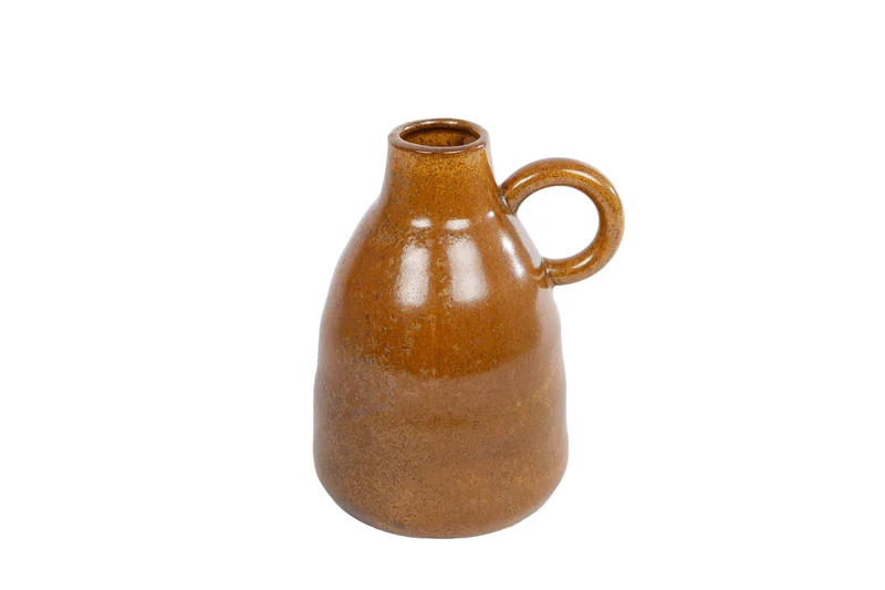 Vaas "Anne" M karamel aardew 12x9,5x14,58cm