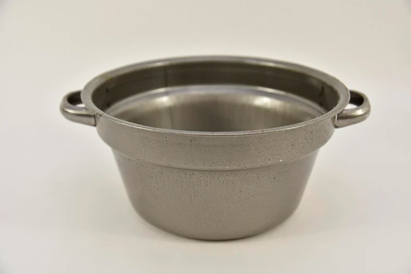 Zinken teil met handvaten oldlook D19 H10cm