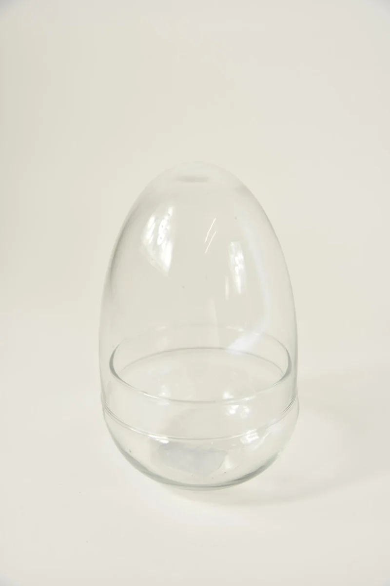 Bowl with egg cover D-10,5 H-16,5 CM