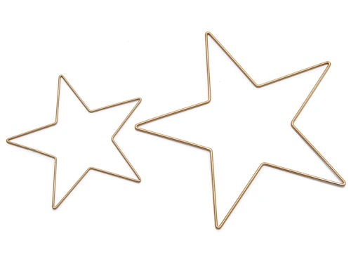 Metal star 30cm gold PER STUK