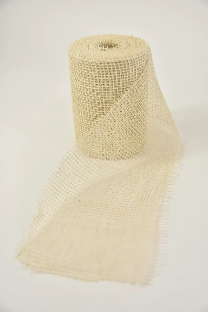Rol jute 15cm 10mtr White
