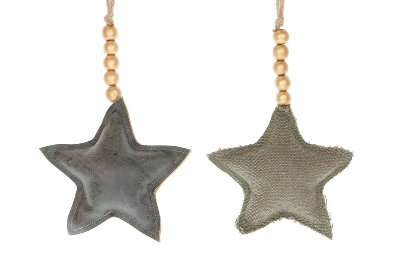 Hanger star fabric 15cm 1pc - Mixed