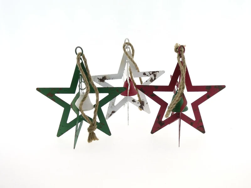 Bell Star Hanging Metal Mix