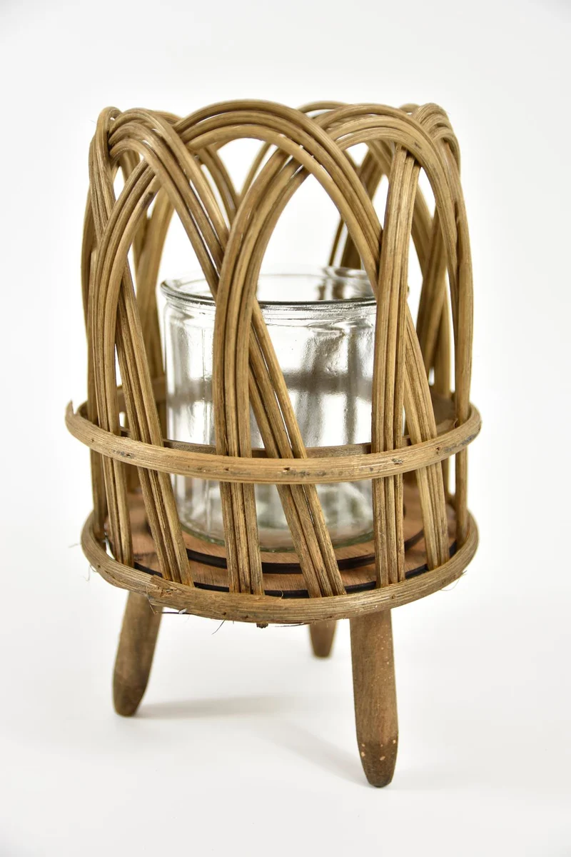 Willow Tealight Holder Nugu 17cm Natural