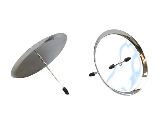 pb. 4 candle holders/pick silver 80 mm