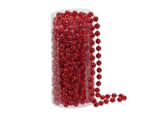 tube beadgarland 8 mm red 8 meter