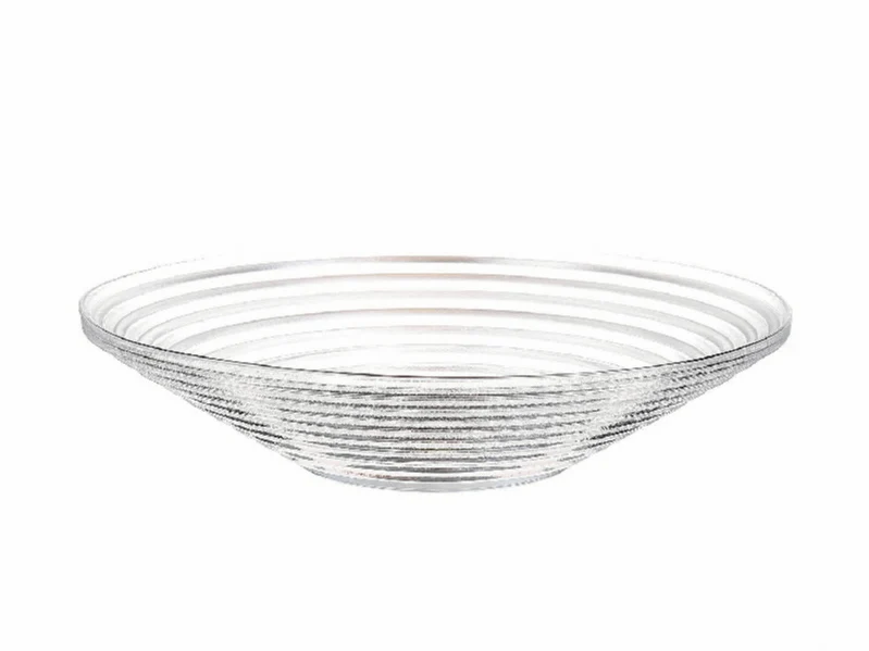 Ribbelschaal glas 'Tucson' D27 H6cm helder