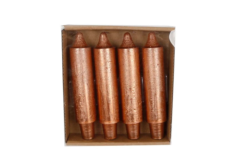 Tafelkaars X4 "Arcadian" metalic koper 3x3x15cm