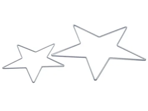 Metal star 80cm silver - PER STUK