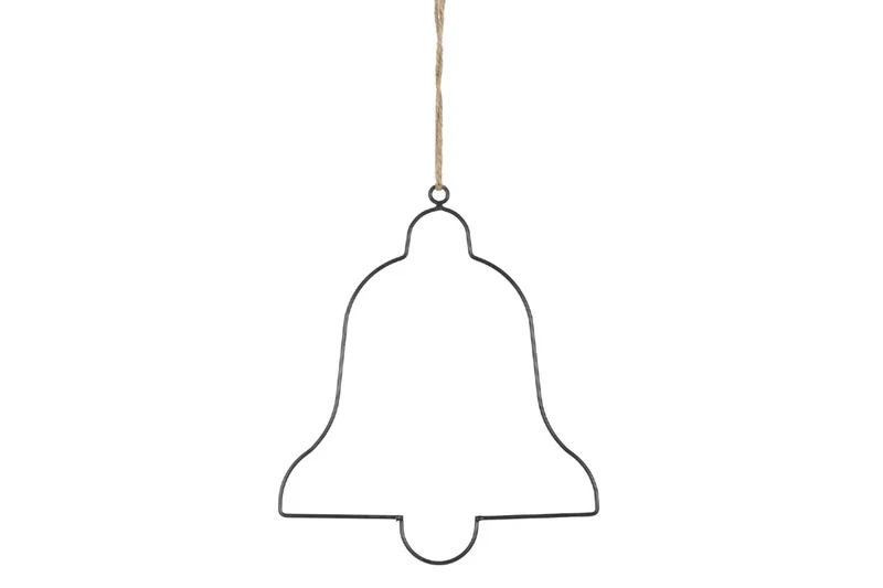Hanger frame bell metal 24x28cm Black