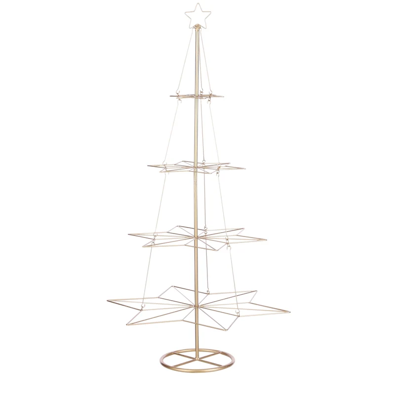 Dominique decoratie hanger boom goud - l69xb60xh130cm