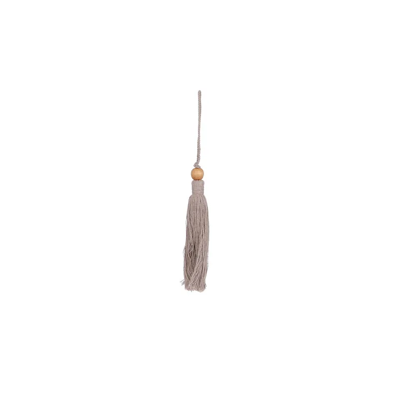 Ornament hangkwast grijs - h12,5cm
