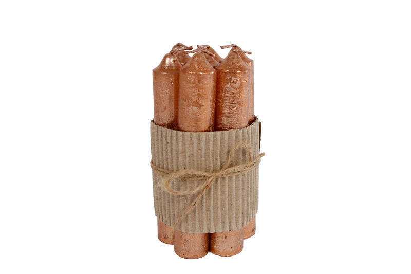 Tafelkaars X7 "Ambiance" S metallic koper 2x2x12cm