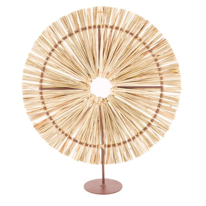 Wreath on stand 32x37cm Natural