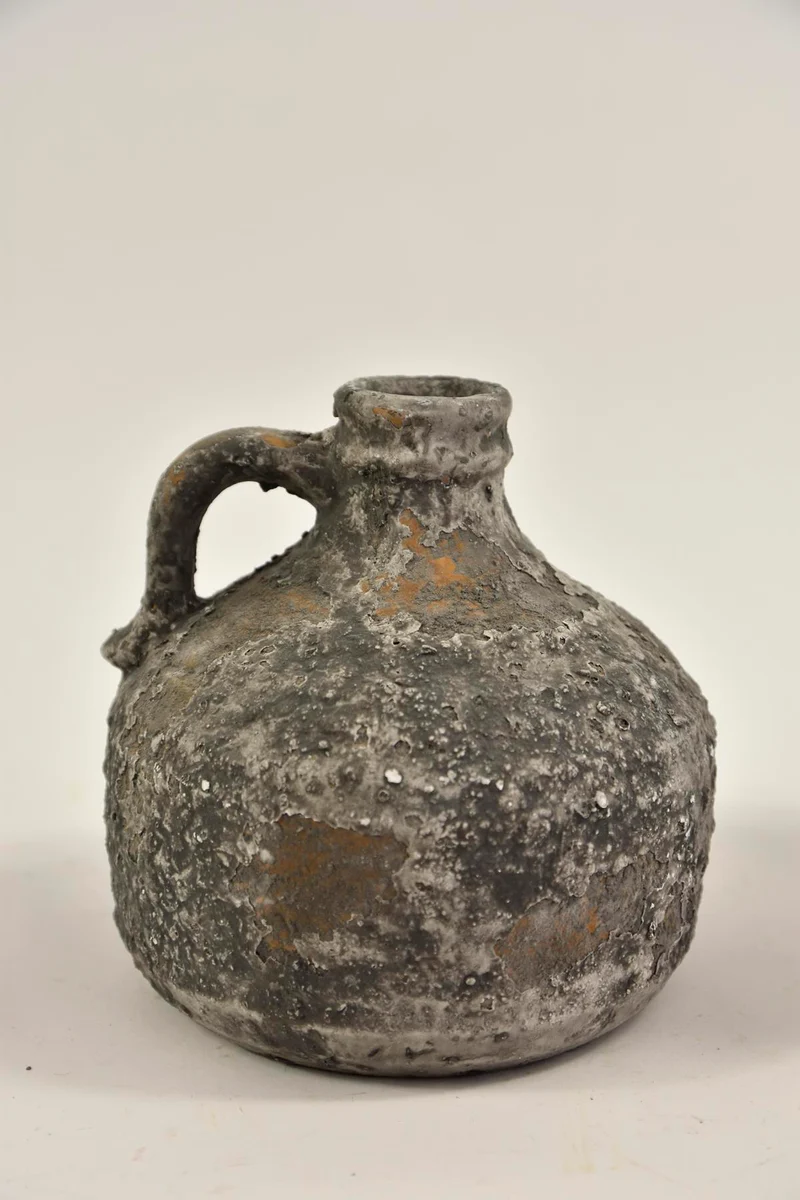 Bolfles ''Raw'' met oor 16x16x16cm Grey
