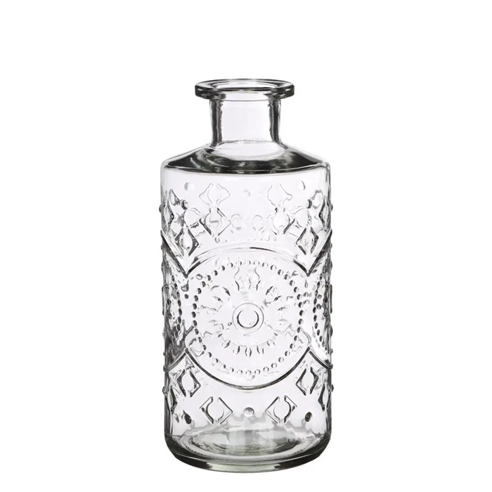 Glazen fles Berlin helder D9 H21cm