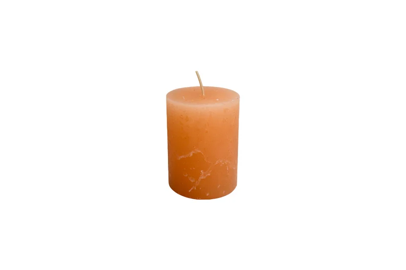 Kaars rustiek 80/60mm peach