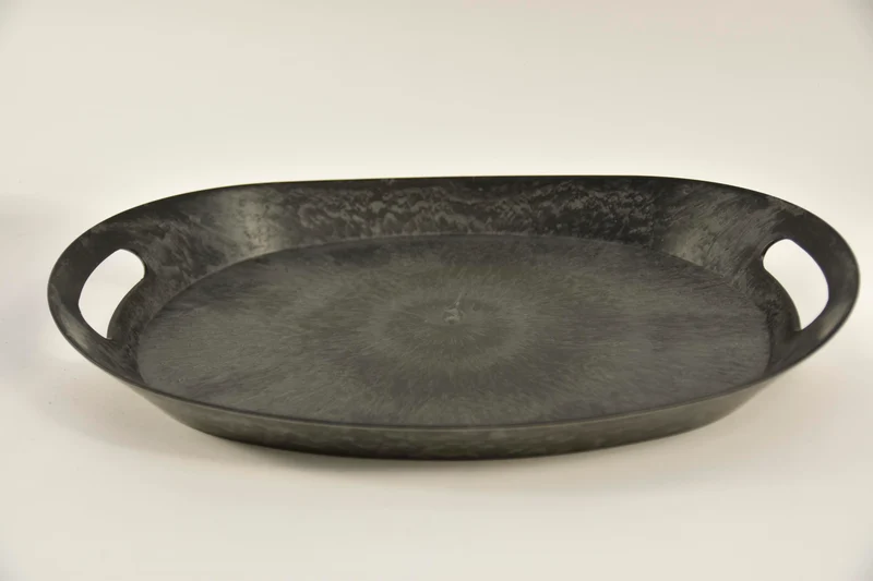 Dienblad Ovaal Grijs 46x31x6cm
