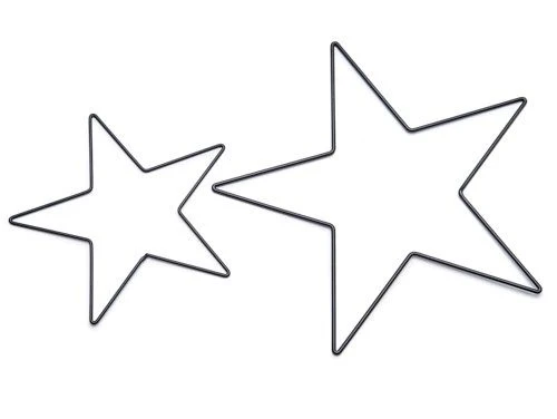 Metal star 100cm black (hollow tube) - PER STUK