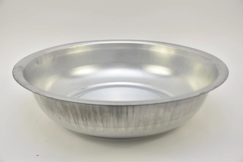 Zinkschaal rond naturel D53 H13cm