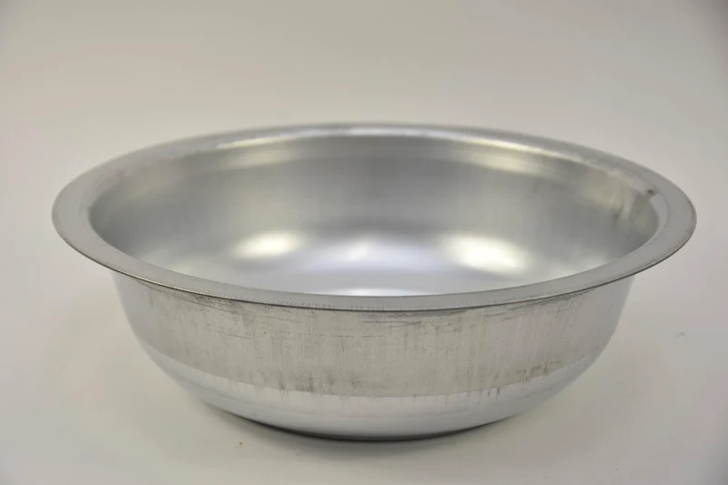 Zinkschaal rond naturel D40 H10cm