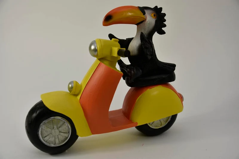 TOEKAN OP SCOOTER 25X21 CM