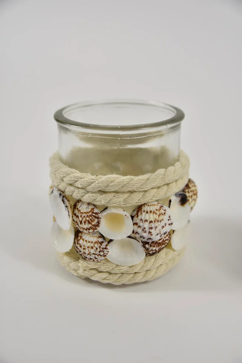 Tealight Holder Shells D9 H10cm Natural