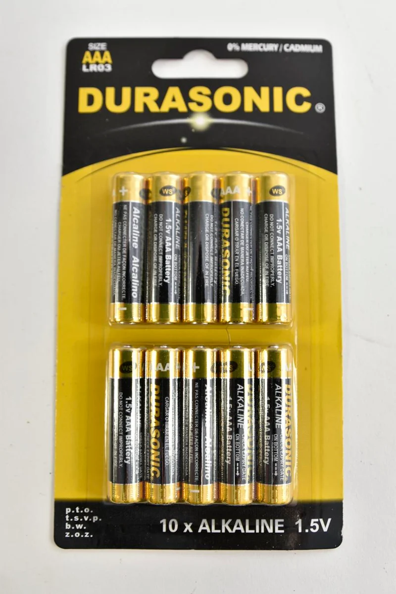 BLISTER 10ST AAA ALKALINE BATTERIJ