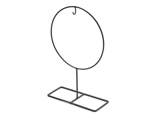 Frame Round 40cm on foot Metal black