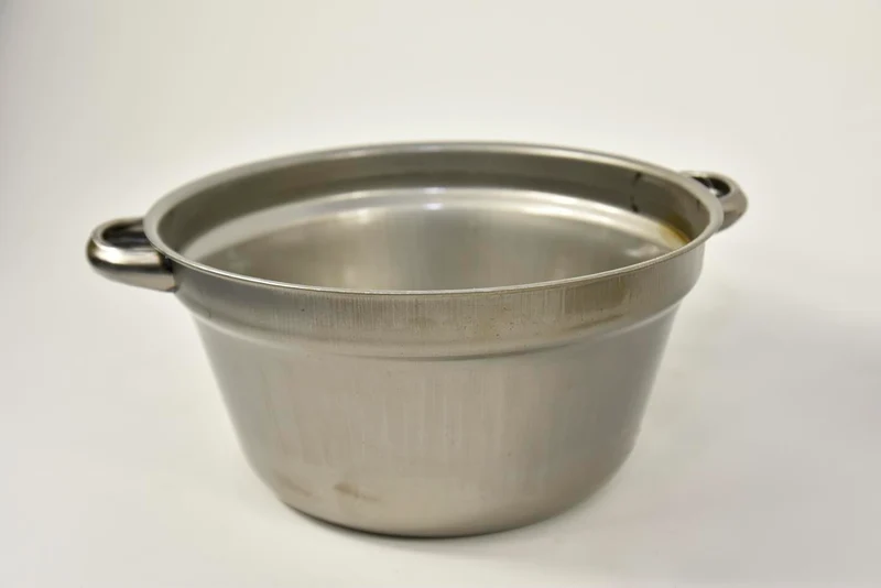 Zinken teil met handvaten oldlook D21 H11cm