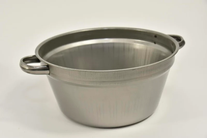 Zinken teil met handvaten oldlook D25 H12cm