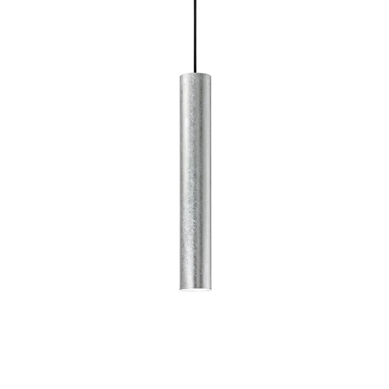 Look Pendelleuchte Zylinder Ø 6cm echtes Blattsilber