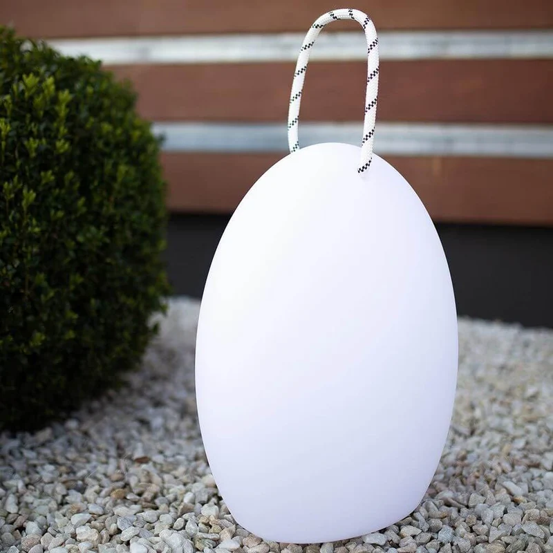 RGB-LED Außen-Akkulampe Amande Corde 28cm mit App-Steuerung