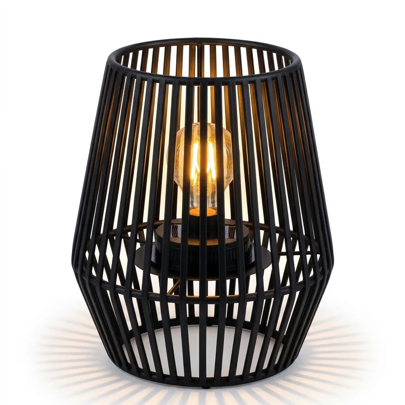 Cheqo® Solar Tafellamp - Solar Tafel Lamp - Solar Lamp Tafel - Solar Tuinlamp - Solar Tuinverlichting - Solar Buitenlamp - Solar Buitenverlichting - Solar Lamp Buiten - Solar Sfeerlamp - Solar Sfeerlicht
