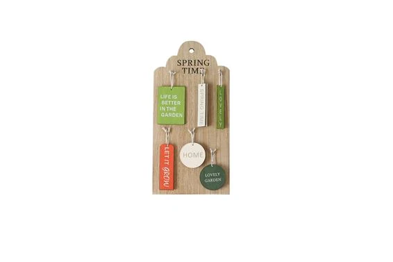 Label display wood 15x0.5x30cm